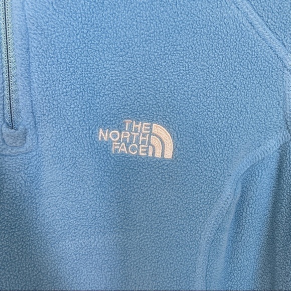 The North Face 1/4 Zip Lightweight Turquoise Fleece Pullover Size XS - Picture 5 of 12